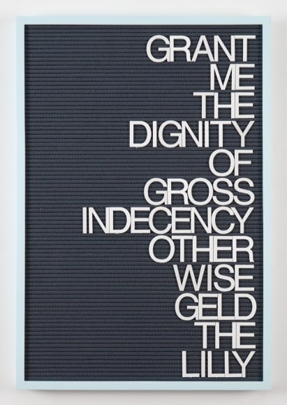 Maynard Monrow, Untitled / Geld the Lilly (Blue/Grey), 2018