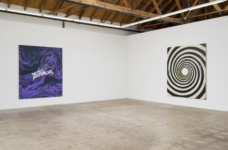 Installation view of Andrew Brischler "Storms"