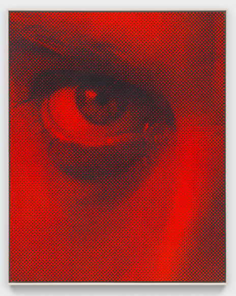 Andrew Brischler, Self Portrait (Deep Red), 2025