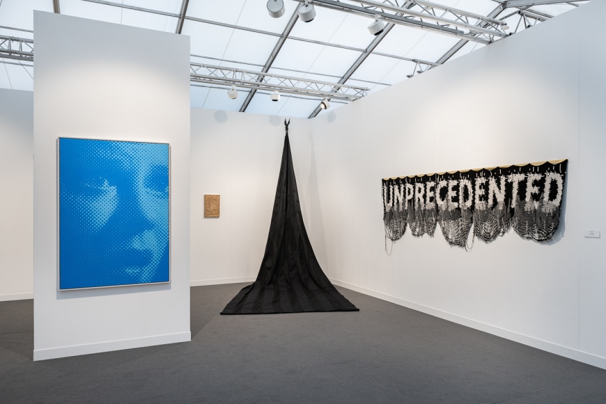 Installation view of booth A13