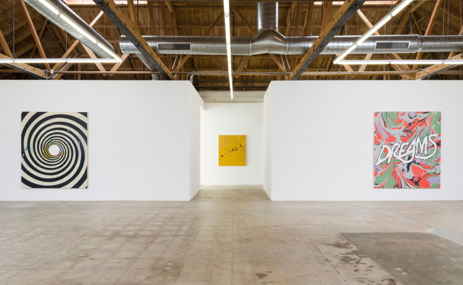 Installation view of Andrew Brischler "Storms"