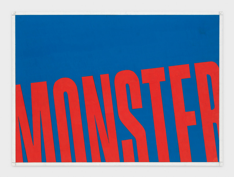 Andrew Brischler MONSTER (Cerulean Blue/Red Slide), 2018-2019
