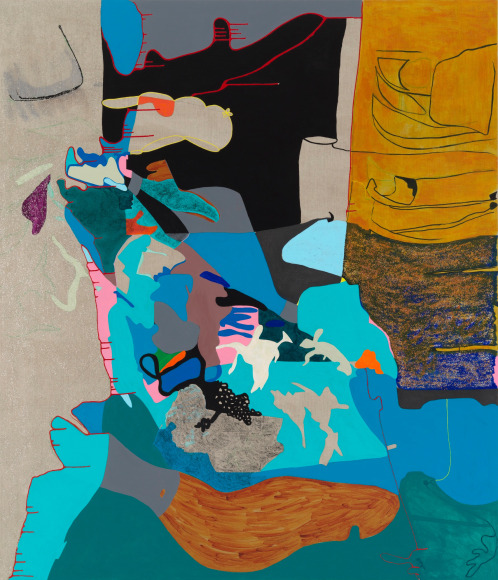 Candida Alvarez It was so dark, I could see the stars, 2019