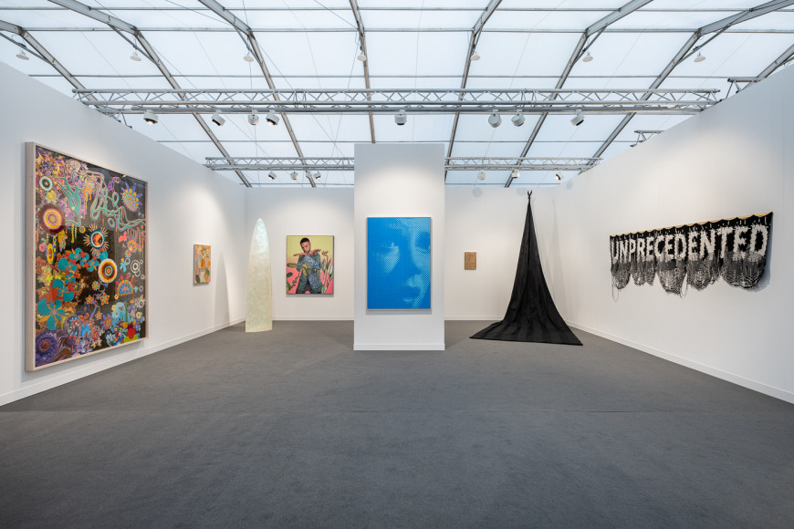 Installation view of booth A13