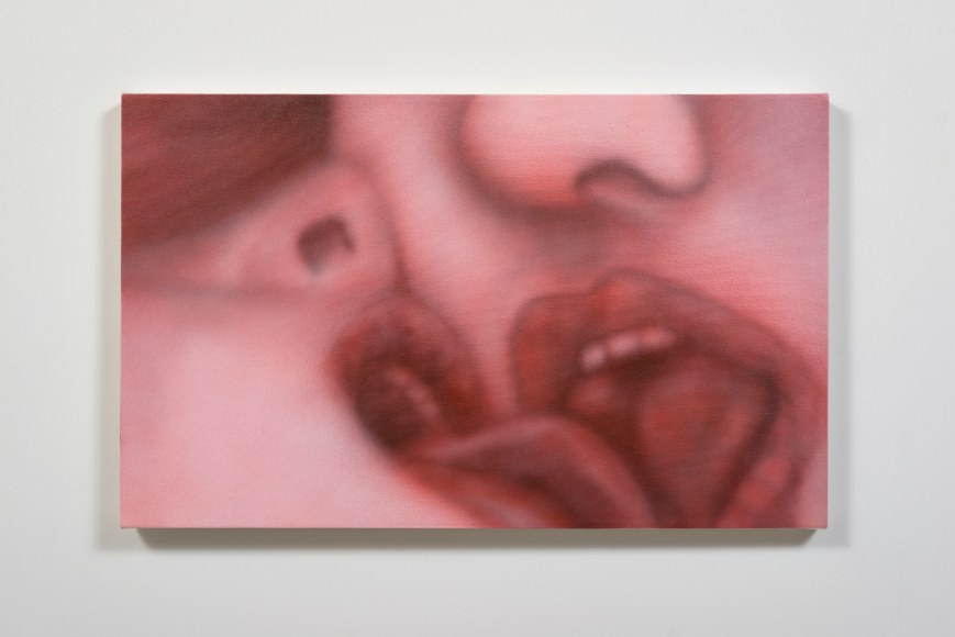 Betty Tompkins Kiss Painting #7, 2014