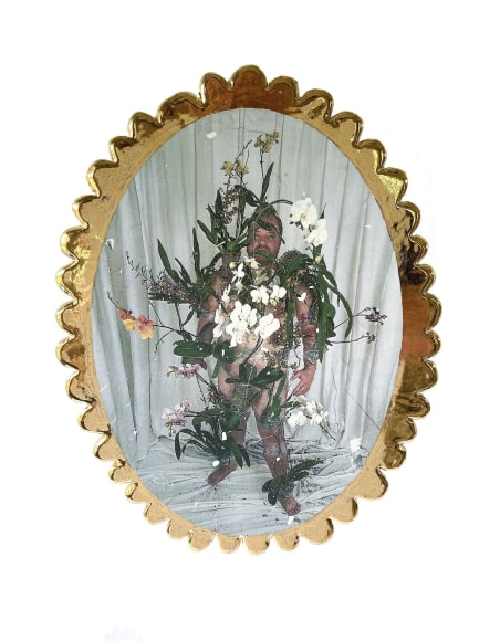 Anthony Sonnenberg, Face Plate (orchid armor), 2021