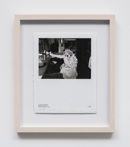 Betty Tompkins Women words (Weegee #6), 2019