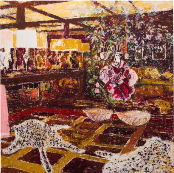 Avenue Charles Floquet, Paris Apartment of São Schlumberger, 2019, Oil on canvas