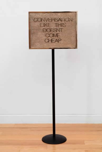 Maynard Monrow, Untitled / Coversation (Gold/Black), 2018