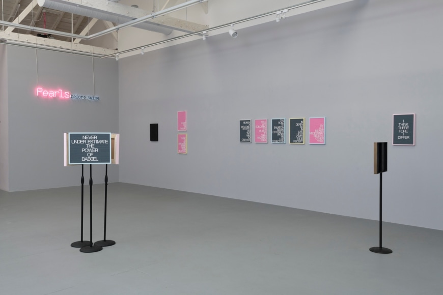Installation view of "Absurdist Logic"