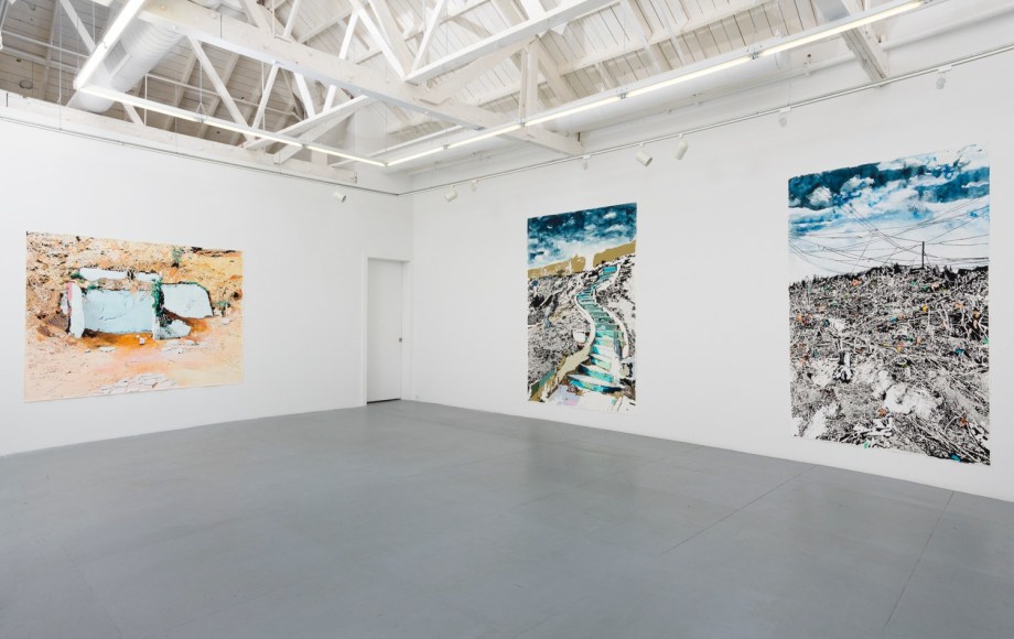 Installation view of "Vague Terrains/Urban Fuckups"