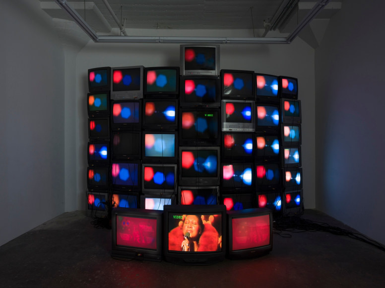 God Bless America, 2016, Edition 1 of 5 + 2 AP, 3 channel video, 45 monitors