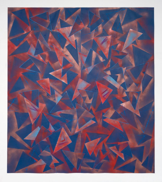 Lecia Dole-Recio, Untitled (bl.ppr.brnz.spry.bl.Ins), 2014