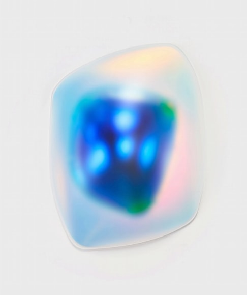 Skewed Square (Blue), 2018, Blow-molded acrylic