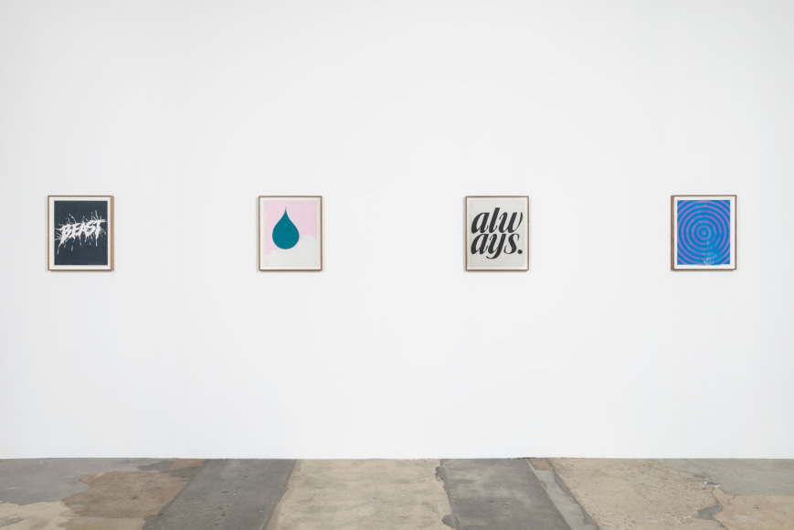 Installation view of Andrew Brischler "Storms"
