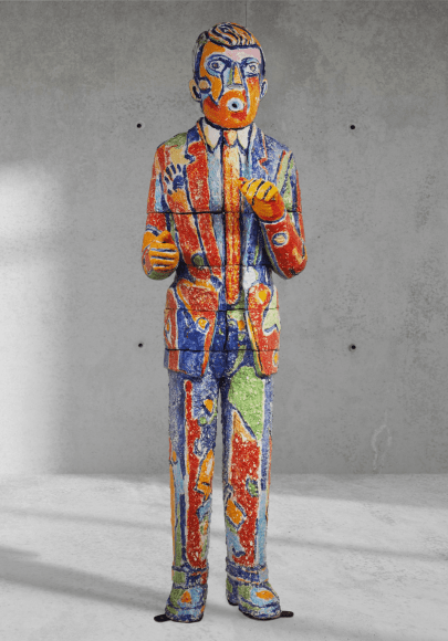 Viola Frey Blow Man, 1988-89