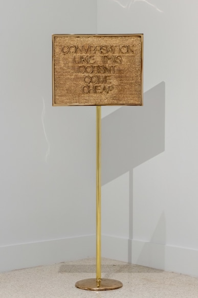 Maynard Monrow, Untitled / Conversation (Gold/Gold), 2018