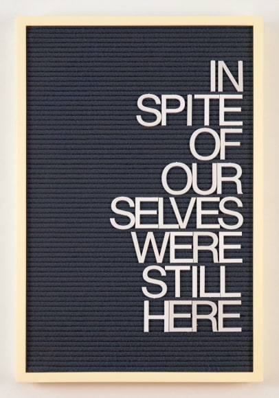 Maynard Monrow, Untitled / In Spite (Yellow/Grey), 2018