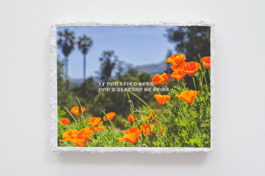 Resort Living No.3, 2017, Archival inkjet print, acrylic, roll-a-tex on canvas