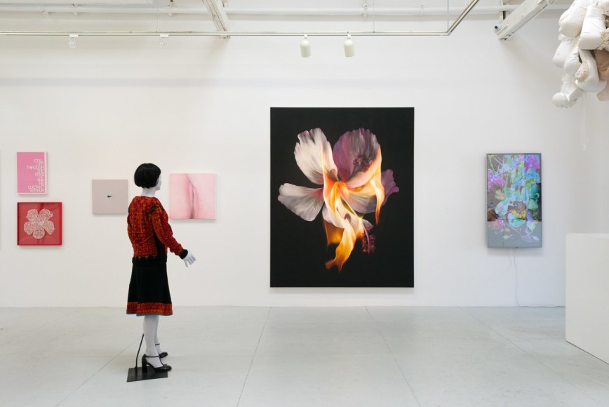 Installation view of "Flaming June VII (Flaming Creatures)"