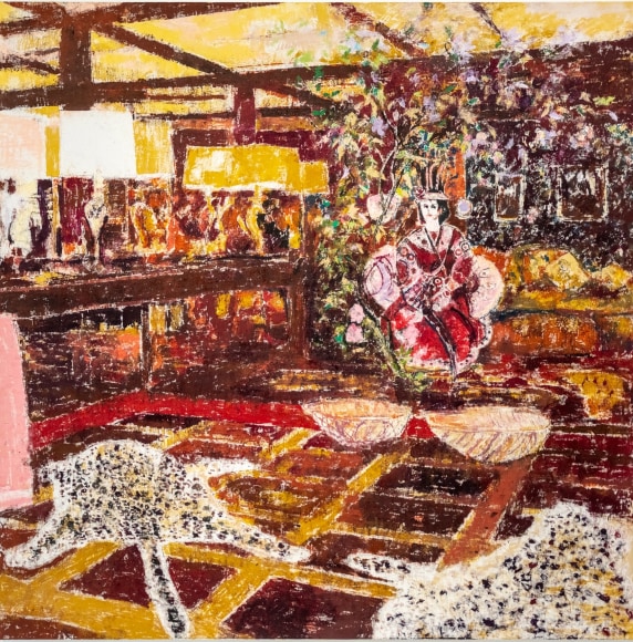 Avenue Charles Floquet, Paris Apartment of S&atilde;o Schlumberger, 2019, Oil on canvas