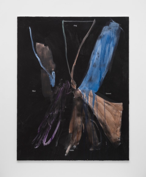 Henry Chapman sing blue brown violet, 2020