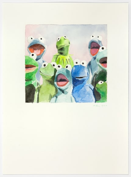 It&#039;s not easy being green, 2015, Watercolor on paper