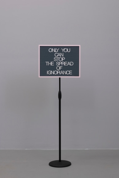 Maynard Monrow, Untitled / Ignorance (Pink/Grey), 2018