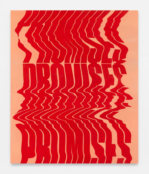 Andrew Brischler, Promises, Promises (Permanent Red/Salmon), 2017