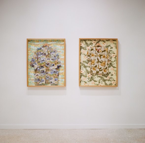 Installation view Selections from the New Wave Residents: Estelle Maisonett, Joiri Minaya, Renzo Ortega and Asser Saint-Val, (2021)