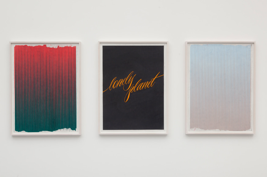 Installation view of Andrew Brischler "Lonely Planet"