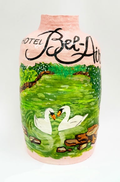 Jake Clark, Hotel Bel Air Swans in a Lake, 2022