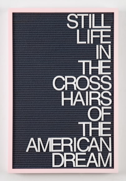 Maynard Monrow, Untitled / American Dream (Pink/Grey), 2018