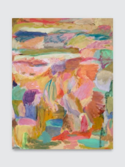 Alexis Teplin, Bell, 2023, Oil and pigment on canvas, 71 1/4 x 55 1/8 x 1 5/8 in (181 x 140 x 4 cm)