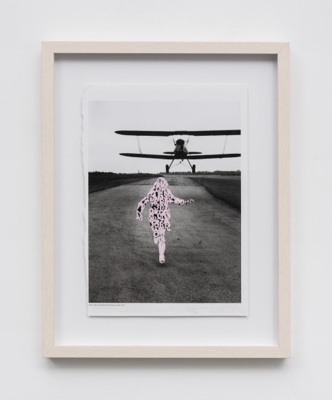 Betty Tompkins Women words (Helmut Newton #13), 2019
