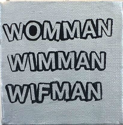 Betty Tompkins Womman..., 2015