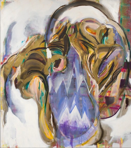 Masterio, 2014, Oil, acrylic and pigment print collage on panel