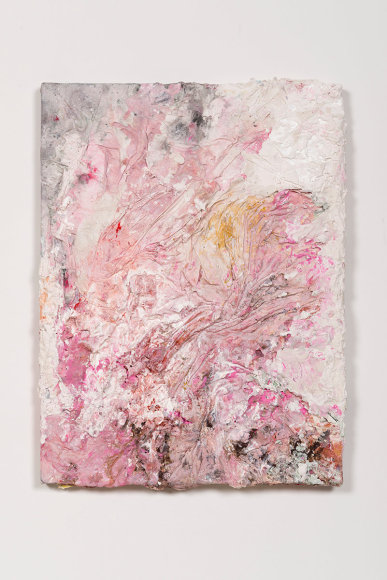 Derek Paul Boyle, Plaster cast trash painting (trash bin behind 1800 Kingsley), 2014