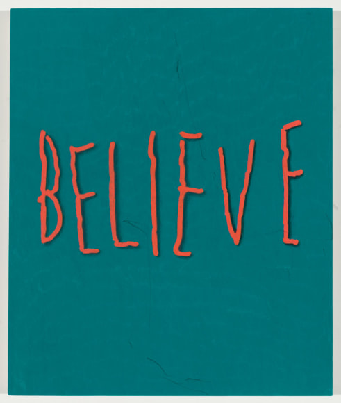 Believe, 2015 Colored pencil and graphite on panel