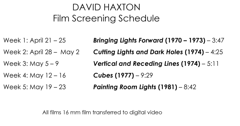 David Haxton "Cut To: Paper & Film"