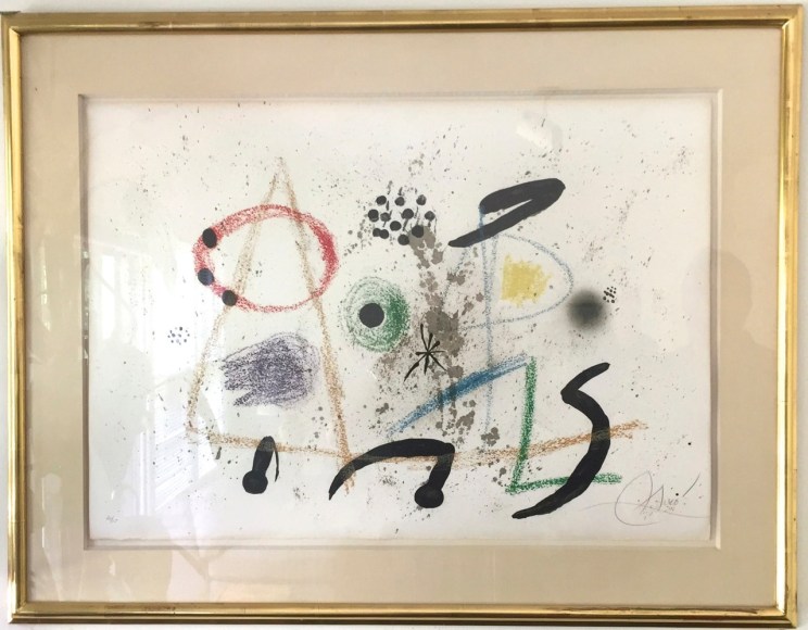 Joan Miro Lithograph 1975 from Maravillas con Variaciones Acrósticas en el Jardín de Miró  (Wonders with Acrostic Variations in the Garden of Miró)