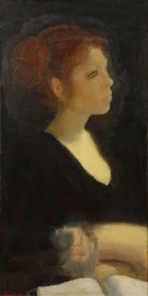 Jan Rauchwerger Portrait oil on canvas