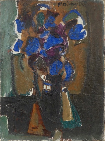 Zvi Mairovich Flower Still Life Oil on Canvas