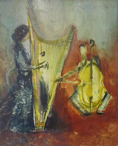 Joseph Kossonogi Israeli Oil Duet