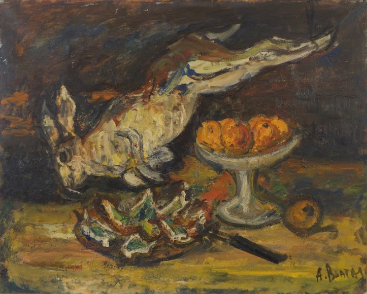 Arbit Blatas Lithuanian Still LIfe Oil on Canvas