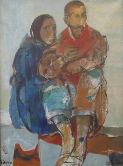 Ruth Schloss Family Oil on Canvas