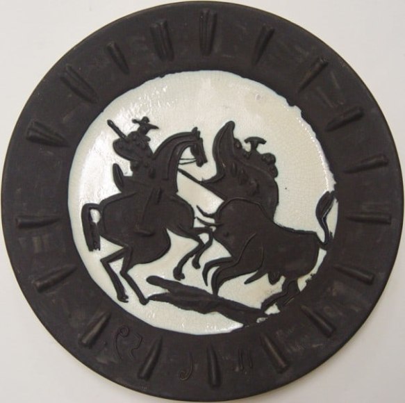 Pablo Picasso Scène de Tauromachie 1959 Ceramic
