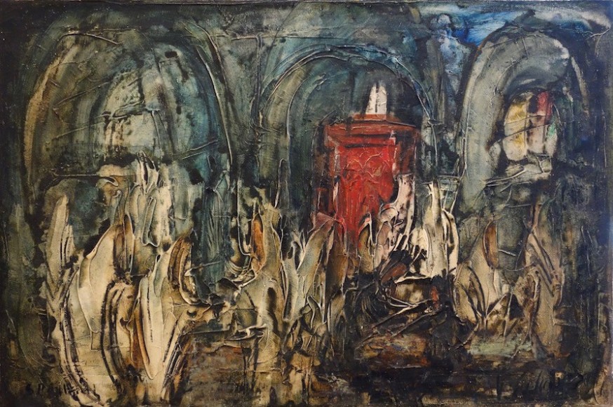 Zvi Raphaeli Artist Painting Artwork Oil on Canvas Synagogue