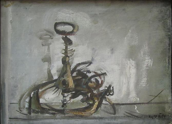 Yoel Bergner Israeli Oil on Canvas Signed