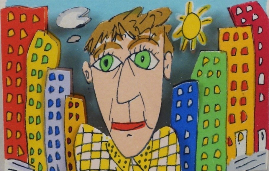 James Rizzi The New Kid in Town 1990 3D